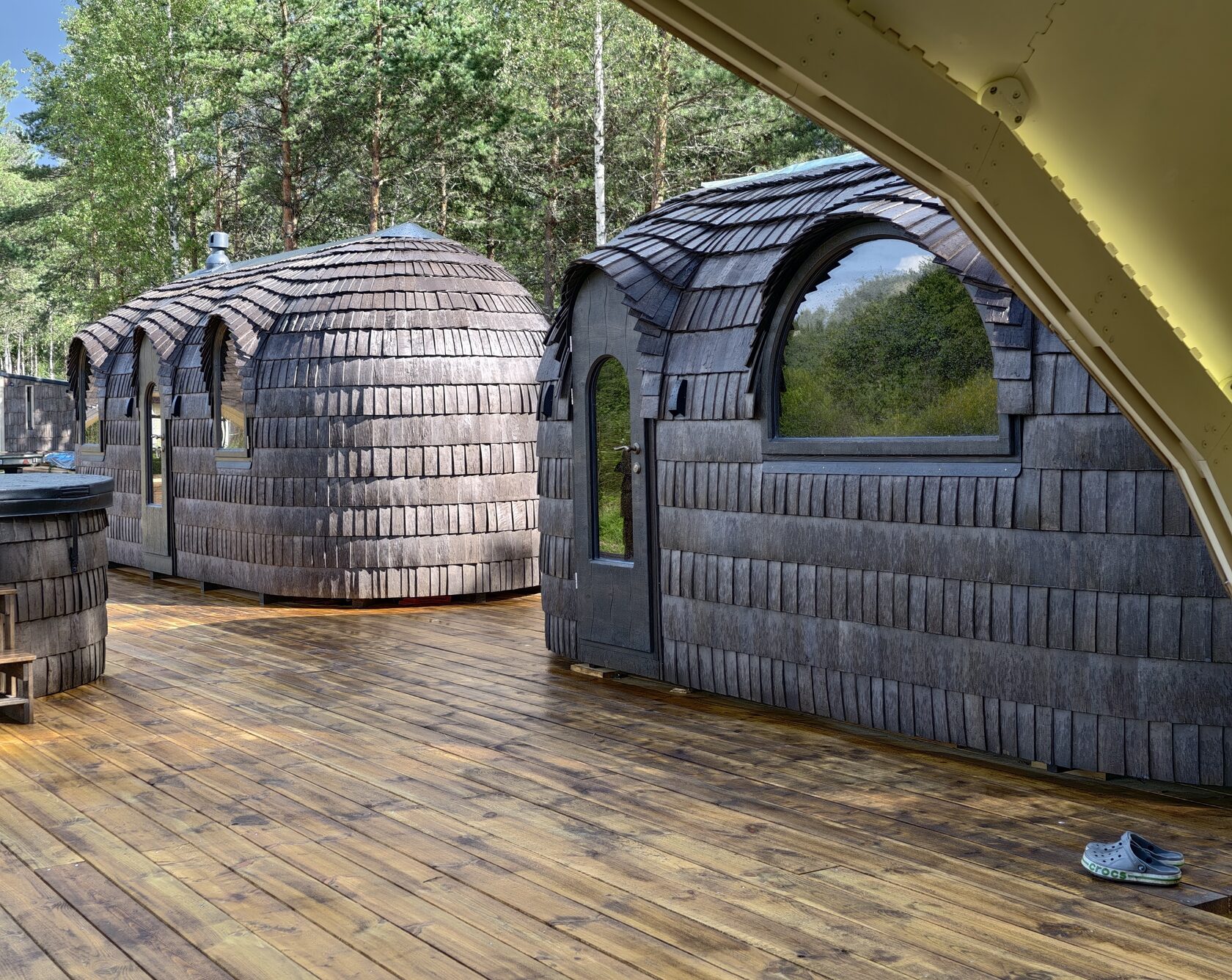 HobbitHut summer deck