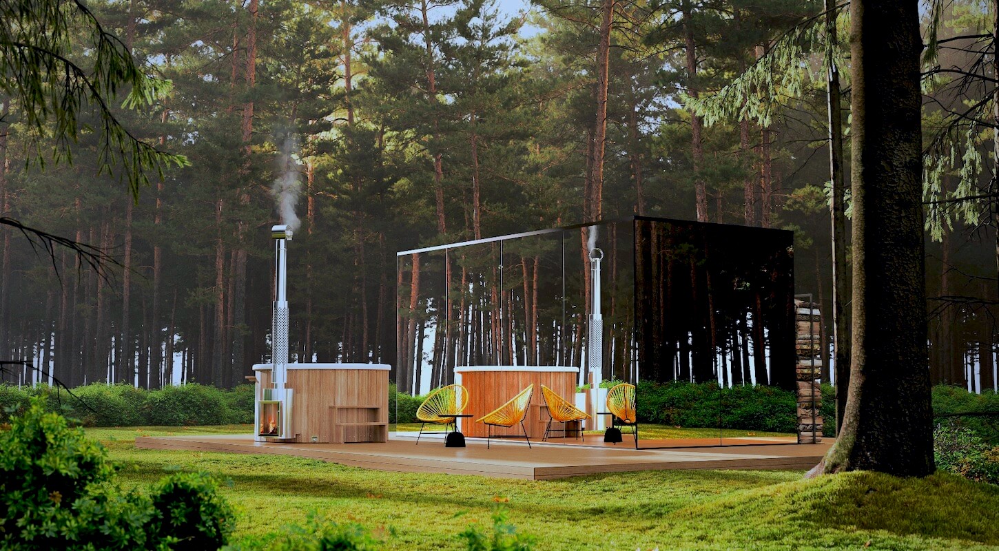Mashko cabin forest render